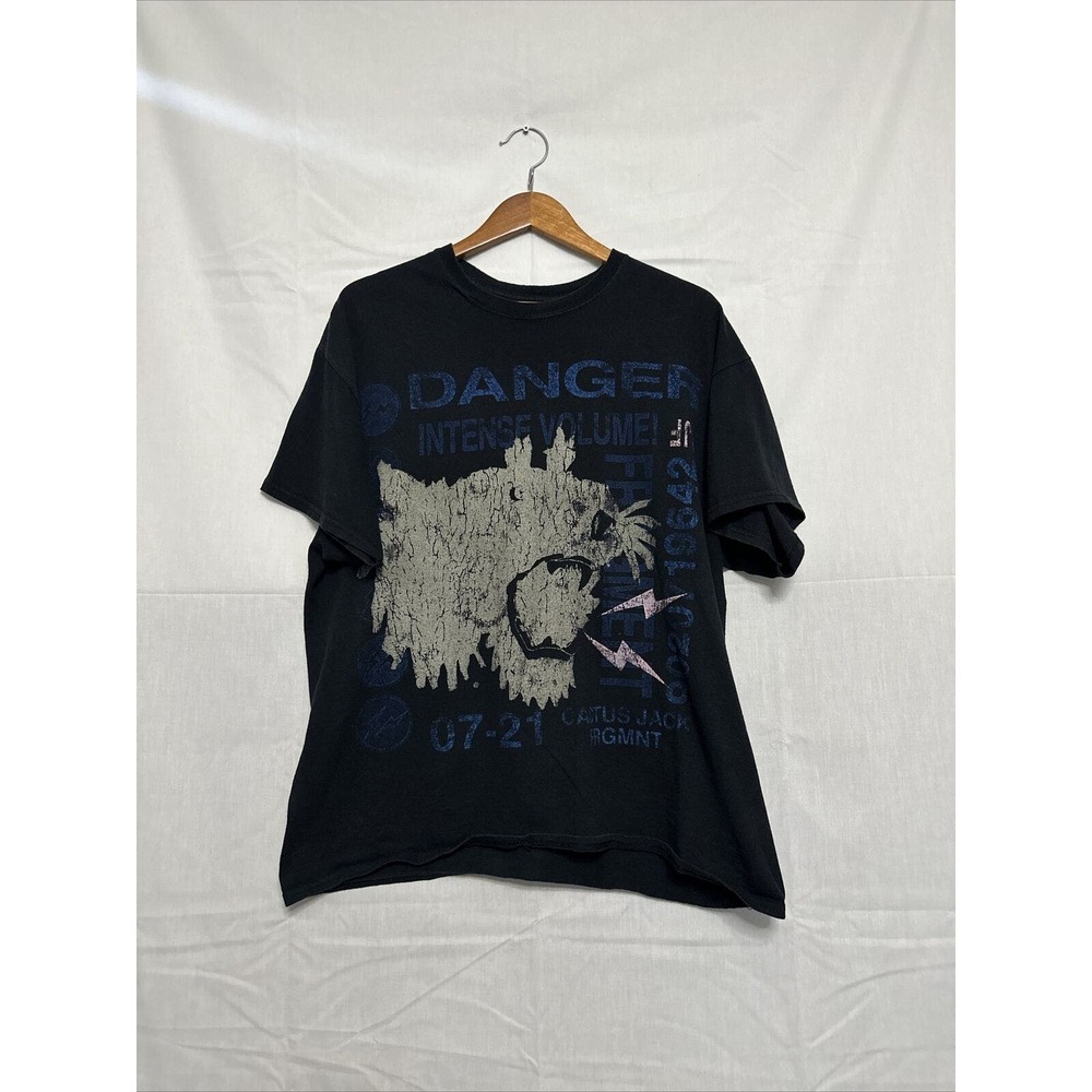 CACTUS JACK TRAVIS SCOTT X FRAGMENT X KAWS DANGER TEE T SHIRT SZ Large